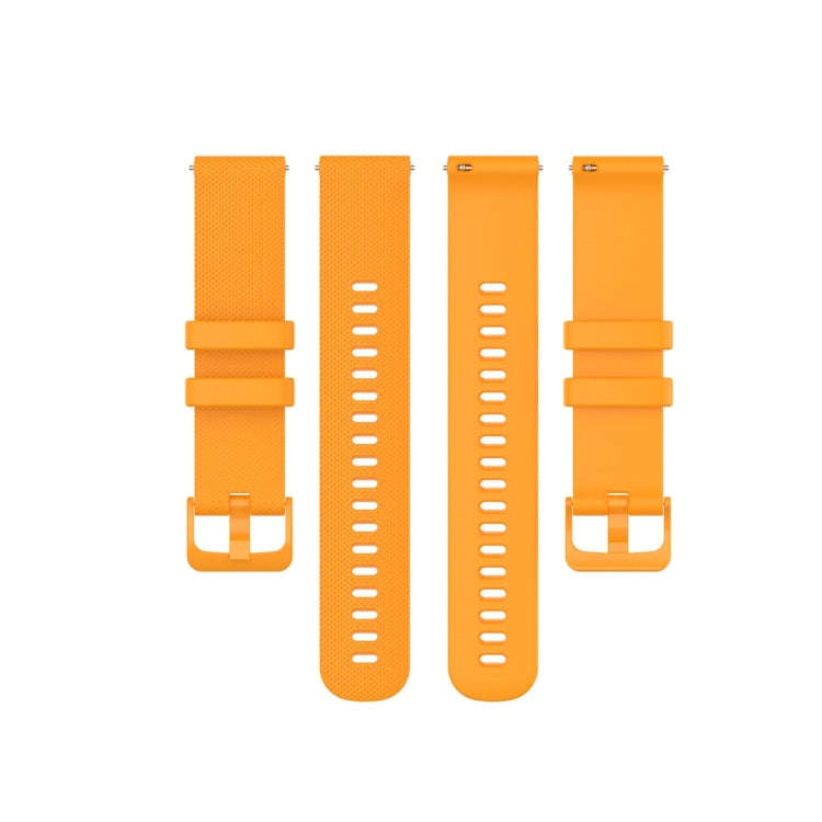 For Garmin Silicone Smart Watch Watch Band, Size:20mm Universal(Yellow)