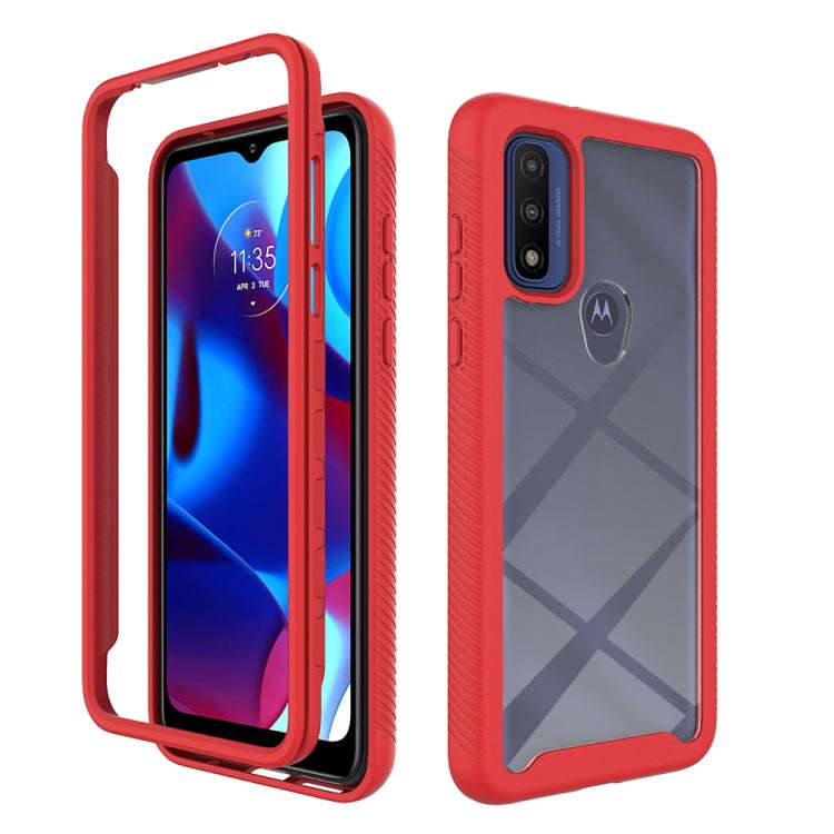 For Motorola Moto G Pure Starry Sky Solid Color Series Shockproof PC + TPU Protective Phone Case(...