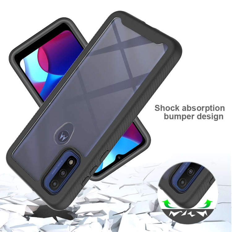 For Motorola Moto G Pure Starry Sky Solid Color Series Shockproof PC + TPU Protective Phone Case(...