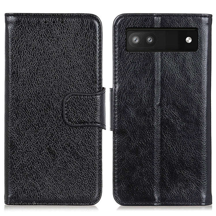 For Google Pixel 6a Nappa Texture Horizontal Flip Leather Phone Case(Black)