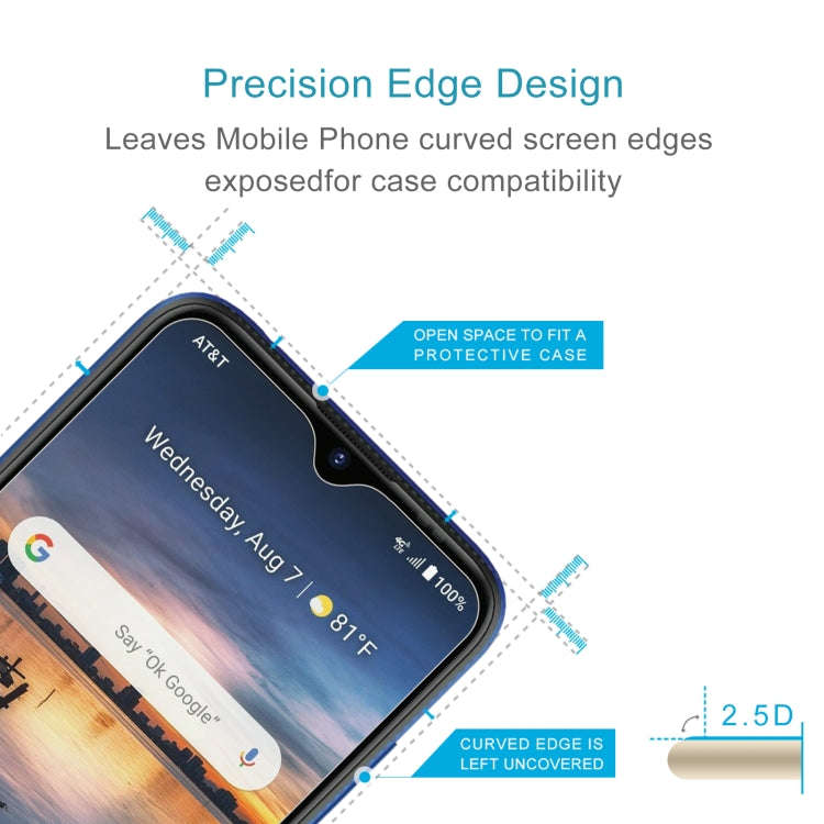 10 PCS 0.26mm 9H 2.5D Tempered Glass Film For Cricket Maestro Plus