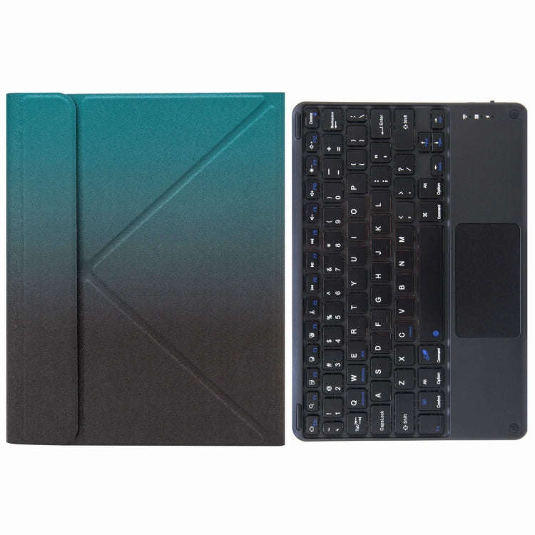 H-102C Touch Bluetooth Keyboard Leather Case with Rear Three-fold Holder For iPad 10.2 2020 & 201...