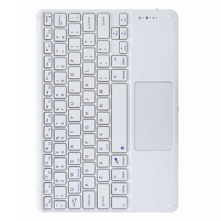 H-102C Touch Bluetooth Keyboard Leather Case with Rear Three-fold Holder For iPad 10.2 2020 & 201...