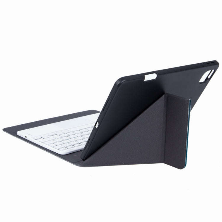 H-102C Touch Bluetooth Keyboard Leather Case with Rear Three-fold Holder For iPad 10.2 2020 & 201...