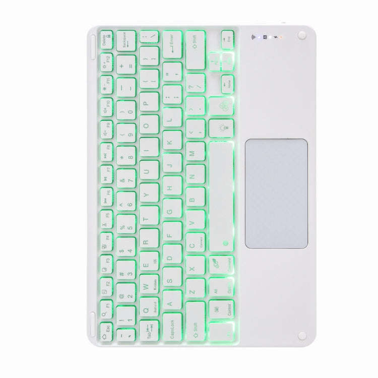 H-102CS Touch Backlight Bluetooth Keyboard Leather Case with Rear Three-fold Holder For iPad 10.2...