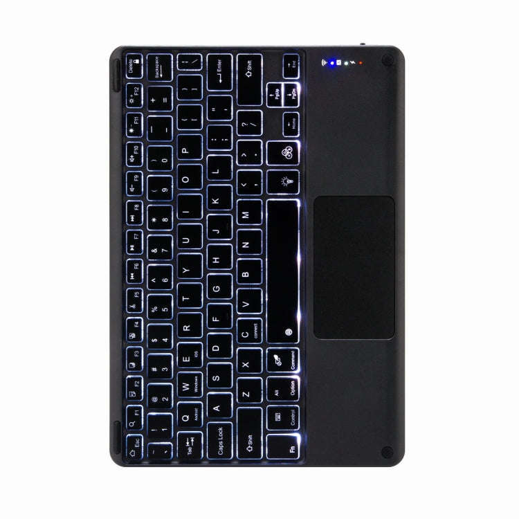 H-102CS Touch Backlight Bluetooth Keyboard Leather Case with Rear Three-fold Holder For iPad 10.2...