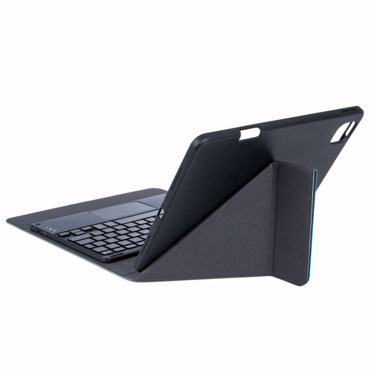H-102CS Touch Backlight Bluetooth Keyboard Leather Case with Rear Three-fold Holder For iPad 10.2...