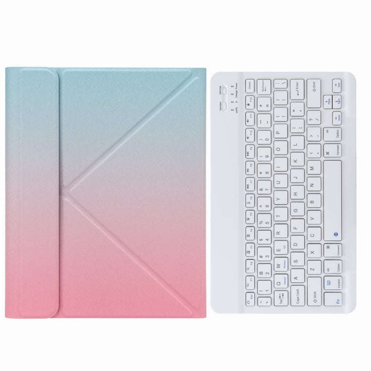 H-109 Bluetooth Keyboard Leather Case with Rear Three-fold Holder For iPad Pro 11 inch 2021 & 202...