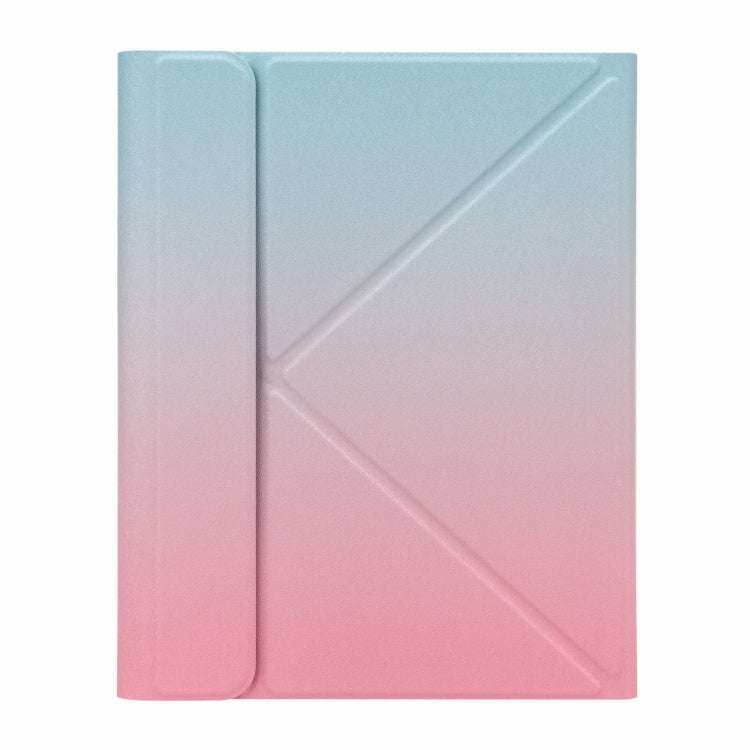 H-109 Bluetooth Keyboard Leather Case with Rear Three-fold Holder For iPad Pro 11 inch 2021 & 202...
