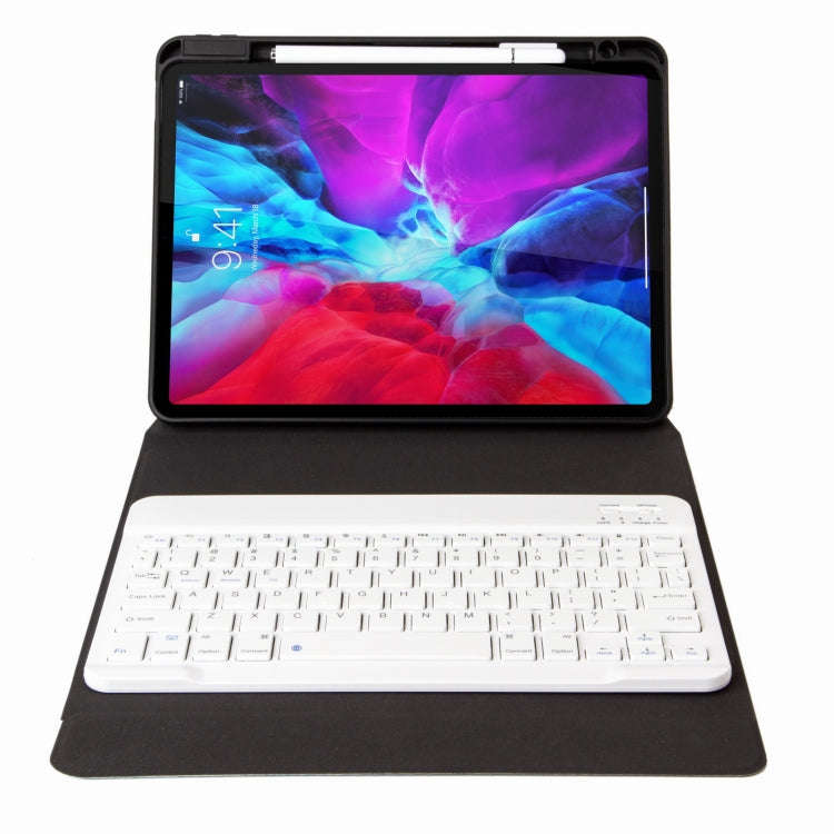 H-109 Bluetooth Keyboard Leather Case with Rear Three-fold Holder For iPad Pro 11 inch 2021 & 202...