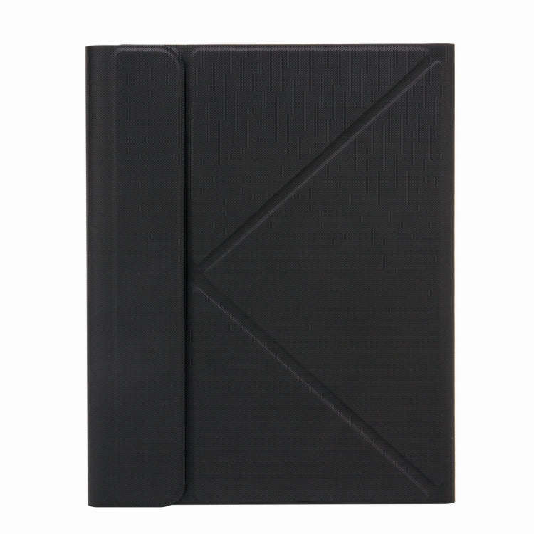 H-102S3 Tri-color Backlight Bluetooth Keyboard Leather Case with Rear Three-fold Holder For iPad ...