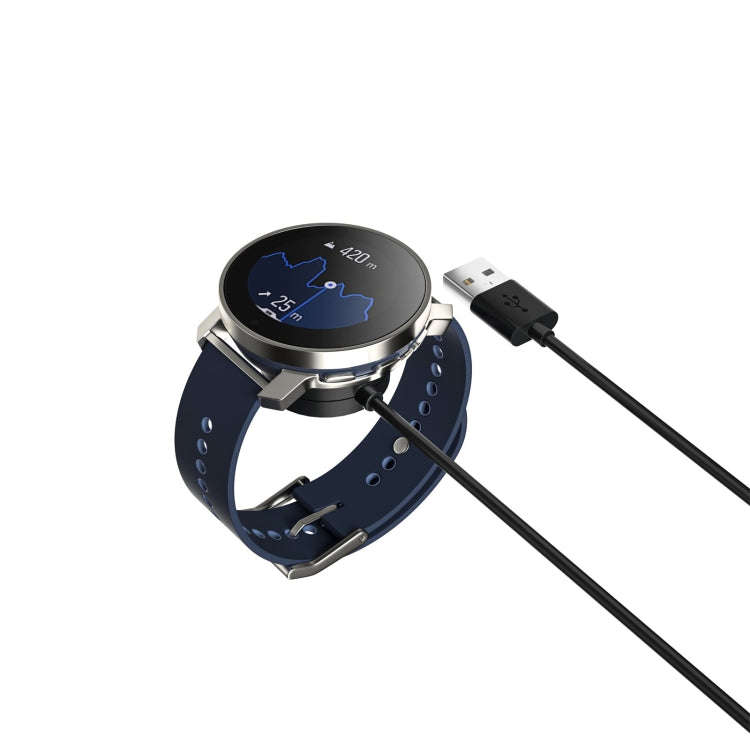 For Suunto 9 Peak 38mm Smart Watch Magnetic Charging Cable, Length: 1m(Black)