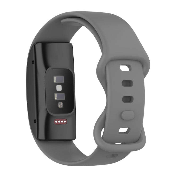 For Amazon Halo 1st Generation Butterfly Buckle Solid Color Silicone Watch Band(Grey)