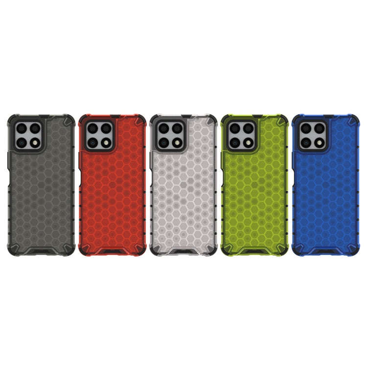 For Honor X30i Honeycomb PC + TPU Phone Case(Red)