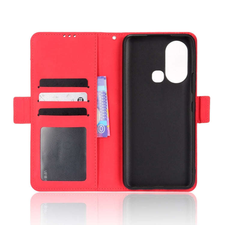 For Infinix Hot 11S Skin Feel Calf Pattern Leather Phone Case(Red)