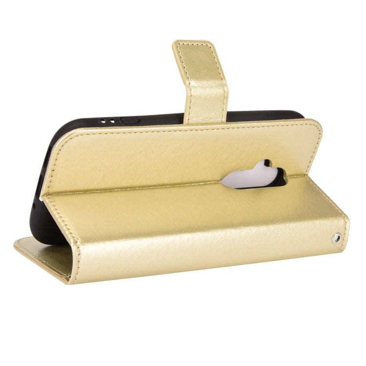 For Fujitsu F52B JP Retro Crazy Horse Texture Leather Phone Case(Gold)