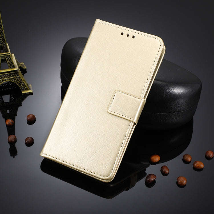 For Fujitsu F52B JP Retro Crazy Horse Texture Leather Phone Case(Gold)