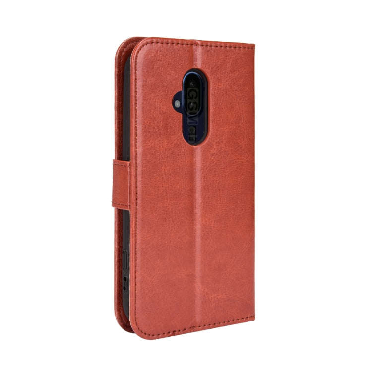 For Fujitsu F52B JP Retro Crazy Horse Texture Leather Phone Case(Brown)