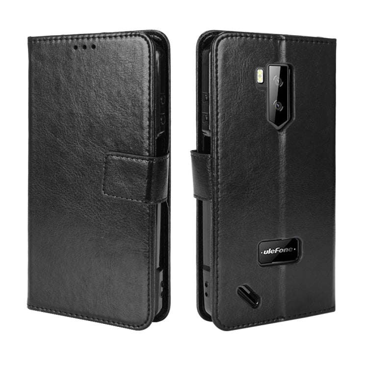 For Ulefone Armor X9 Retro Crazy Horse Texture Leather Phone Case(Black)