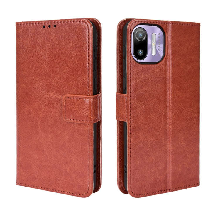For Ulefone Note 6/ Note 6P Retro Crazy Horse Texture Leather Phone Case(Brown)
