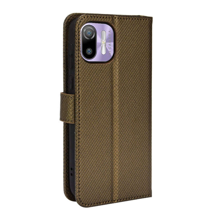 For Ulefone Note 6/ Note 6P Diamond Texture Leather Phone Case(Copper)