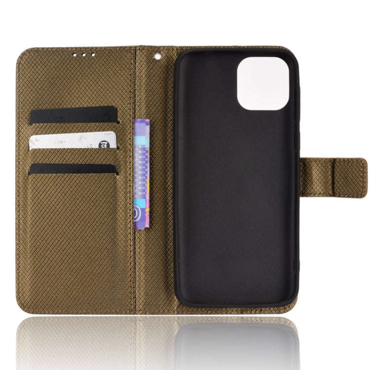 For Ulefone Note 6/ Note 6P Diamond Texture Leather Phone Case(Copper)