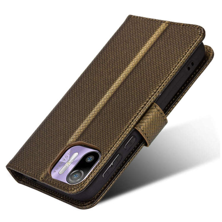 For Ulefone Note 6/ Note 6P Diamond Texture Leather Phone Case(Copper)