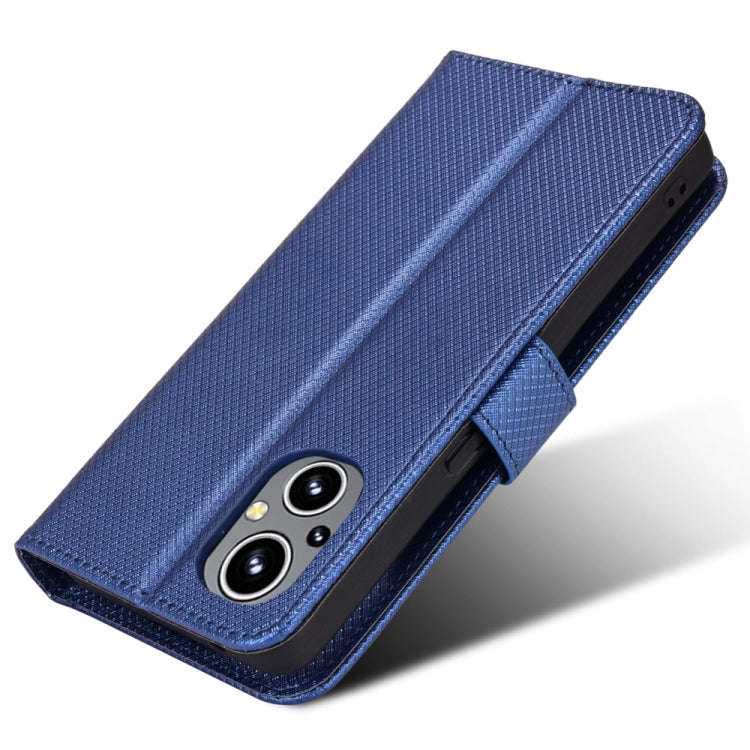 For OnePlus Nord N20 5G Diamond Texture Leather Phone Case(Blue)