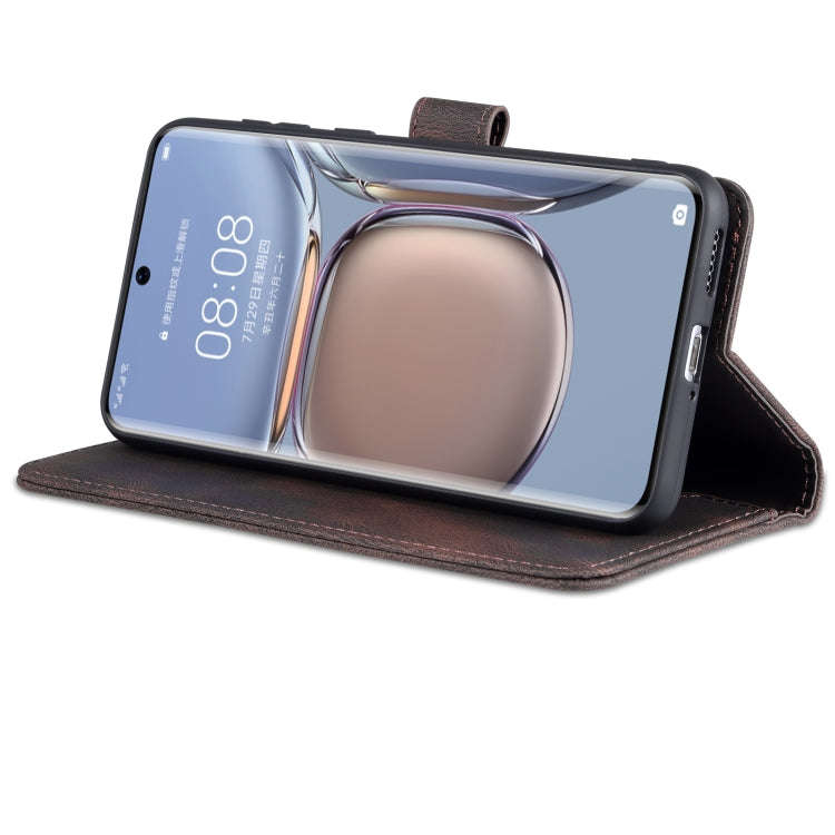 For Huawei P50 AZNS Dream II Skin Feel Horizontal Flip Leather Case(Coffee)
