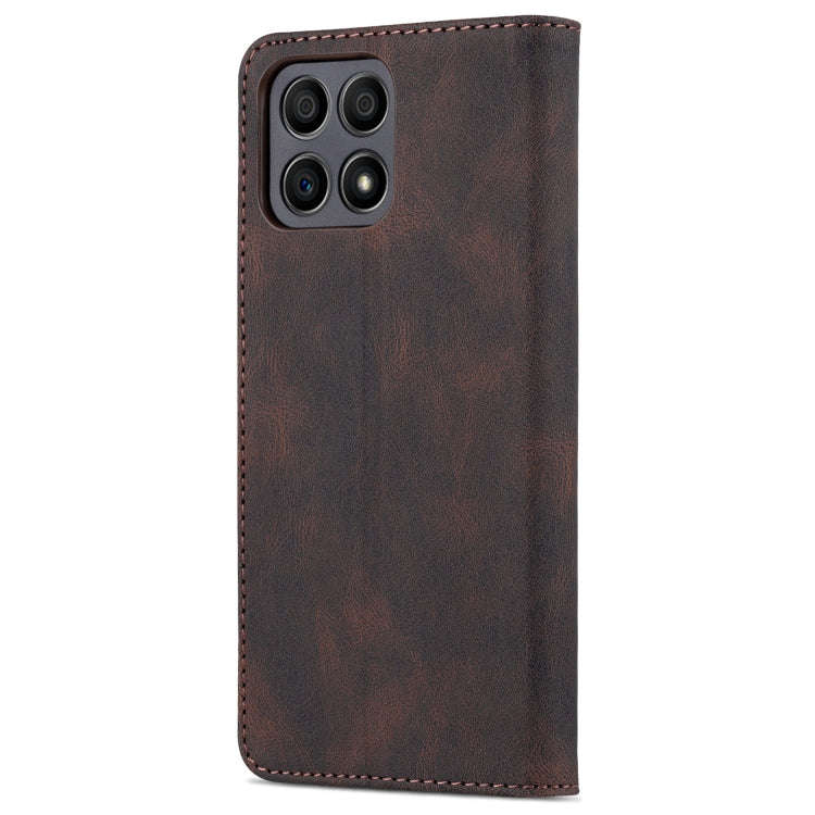 For Honor X30i AZNS Dream II Skin Feel Horizontal Flip Leather Case(Coffee)