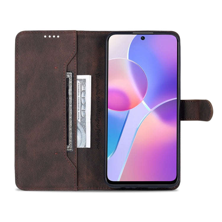 For Honor X30i AZNS Dream II Skin Feel Horizontal Flip Leather Case(Coffee)