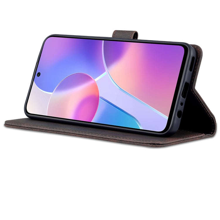 For Honor X30i AZNS Dream II Skin Feel Horizontal Flip Leather Case(Coffee)