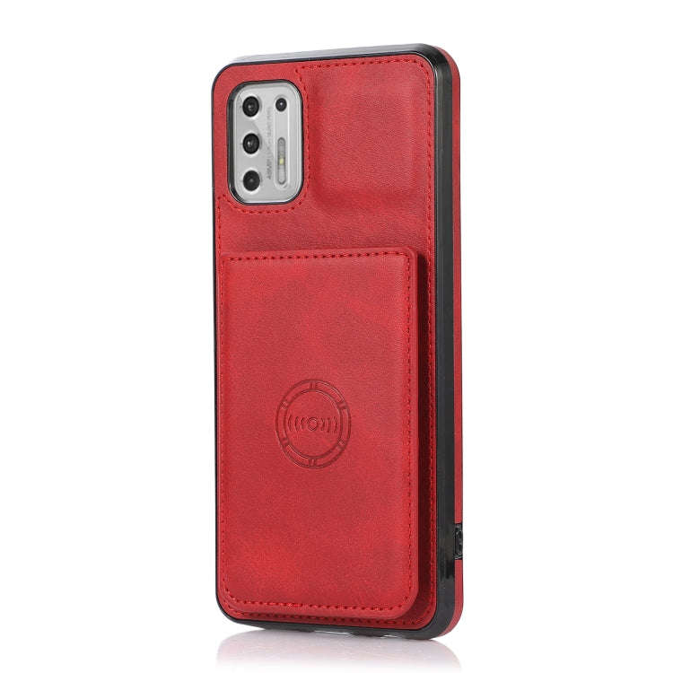 For Motorola Moto G Stylus 2021 Calf Texture Magnetic Phone Case(Red)