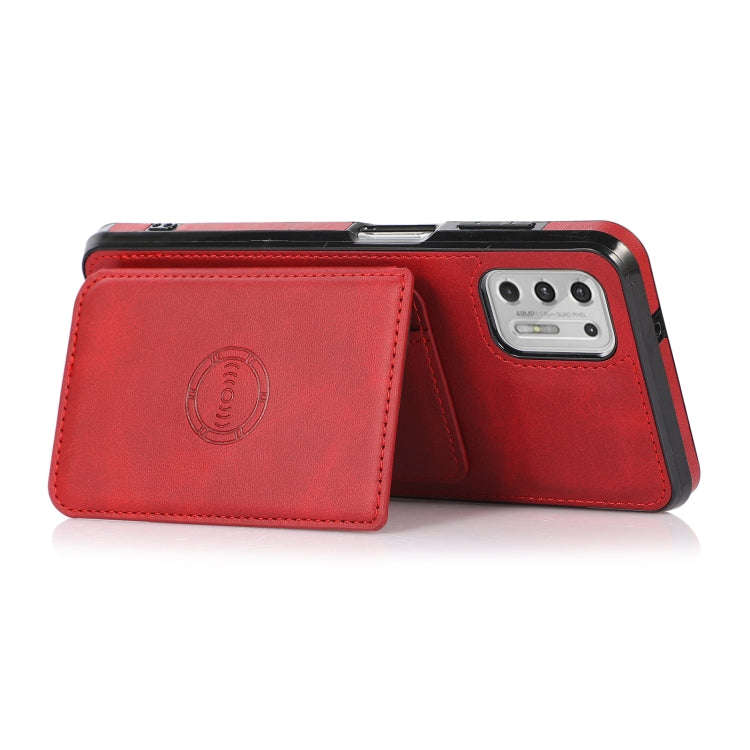 For Motorola Moto G Stylus 2021 Calf Texture Magnetic Phone Case(Red)