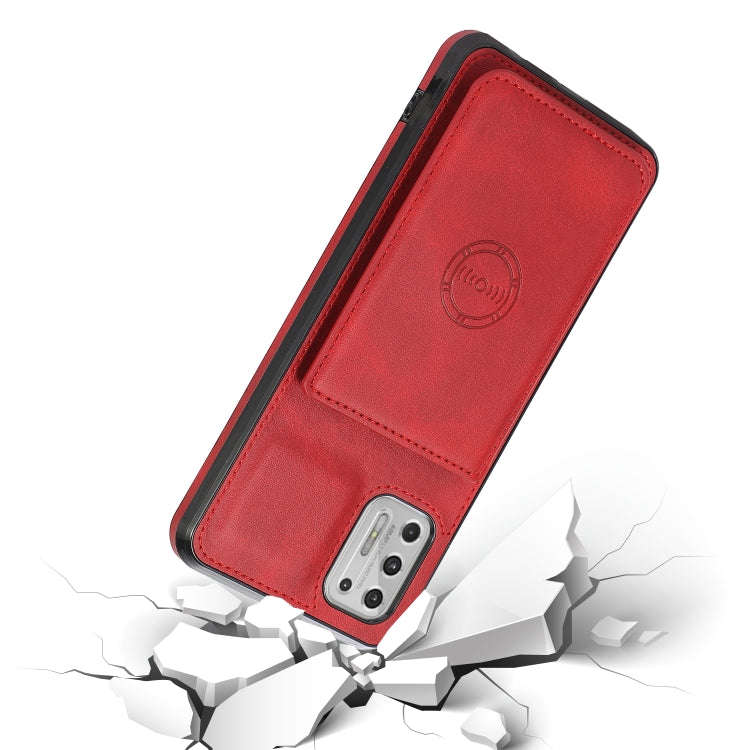 For Motorola Moto G Stylus 2021 Calf Texture Magnetic Phone Case(Red)