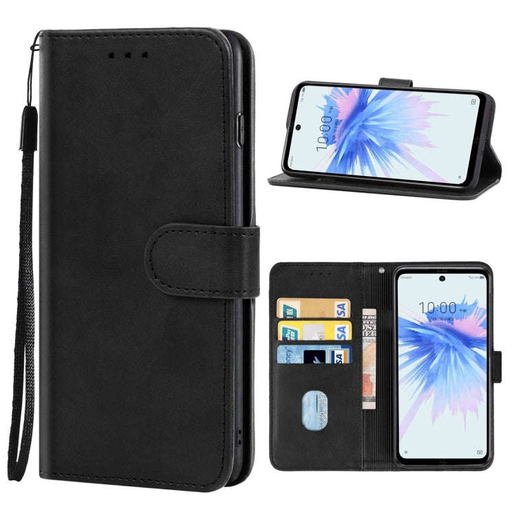 Leather Phone Case For ZTE Libero 5G II(Black)