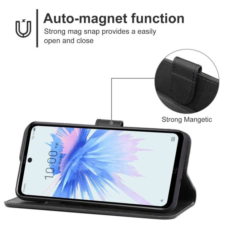 Leather Phone Case For ZTE Libero 5G II(Black)