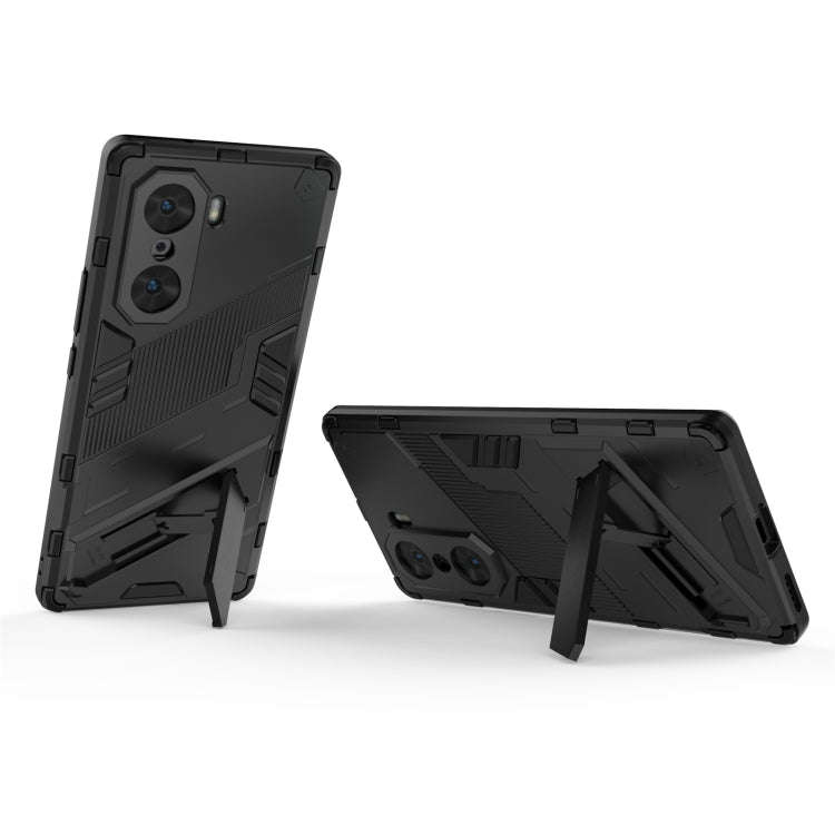 For Honor 60 Punk Armor 2 in 1 PC + TPU Phone Case(Black)
