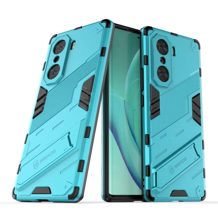 For Honor 60 Punk Armor 2 in 1 PC + TPU Phone Case(Blue)