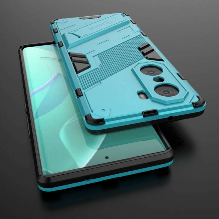 For Honor 60 Punk Armor 2 in 1 PC + TPU Phone Case(Blue)