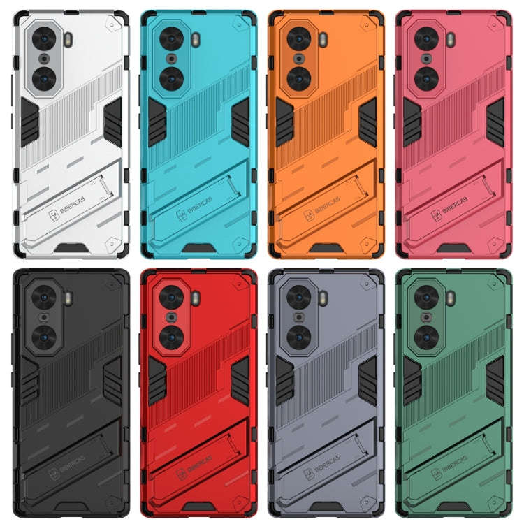 For Honor 60 Punk Armor 2 in 1 PC + TPU Phone Case(Light Red)
