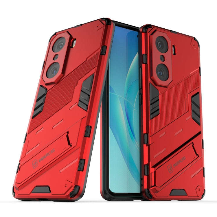 For Honor 60 Pro Punk Armor 2 in 1 PC + TPU Phone Case(Red)