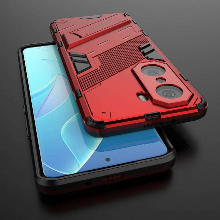 For Honor 60 Pro Punk Armor 2 in 1 PC + TPU Phone Case(Red)