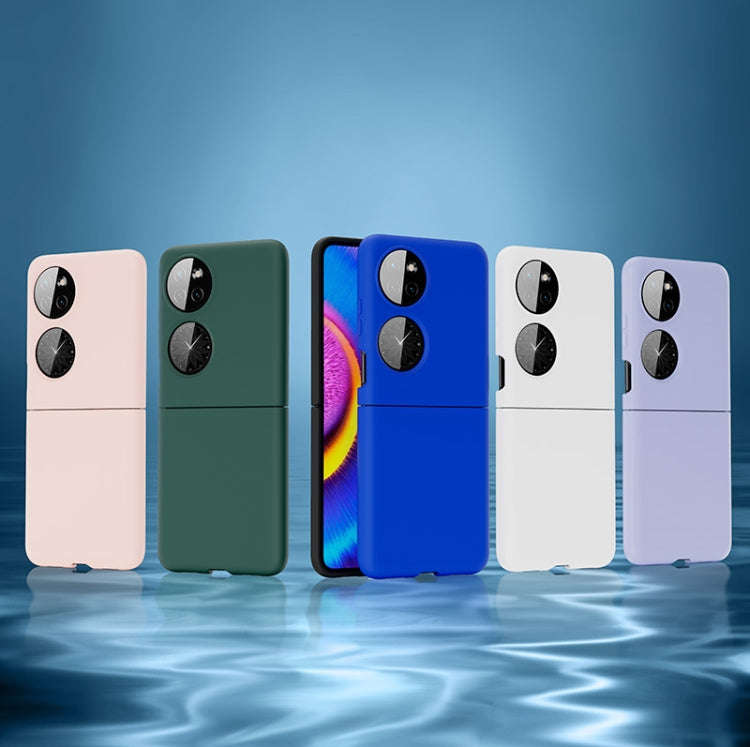 For Huawei P50 Pocket Oil-sprayed Ultra-thin Folding Phone Case(Green)