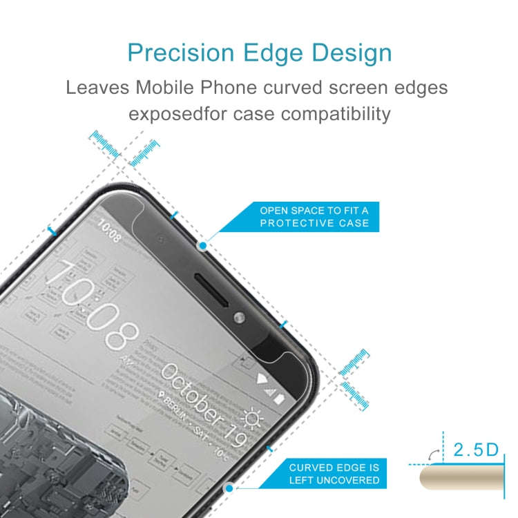 10 PCS 0.26mm 9H 2.5D Tempered Glass Film For HTC Exodus 1s