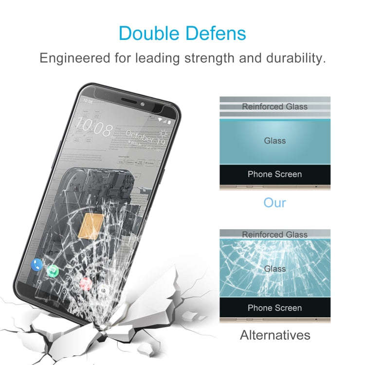 10 PCS 0.26mm 9H 2.5D Tempered Glass Film For HTC Exodus 1s