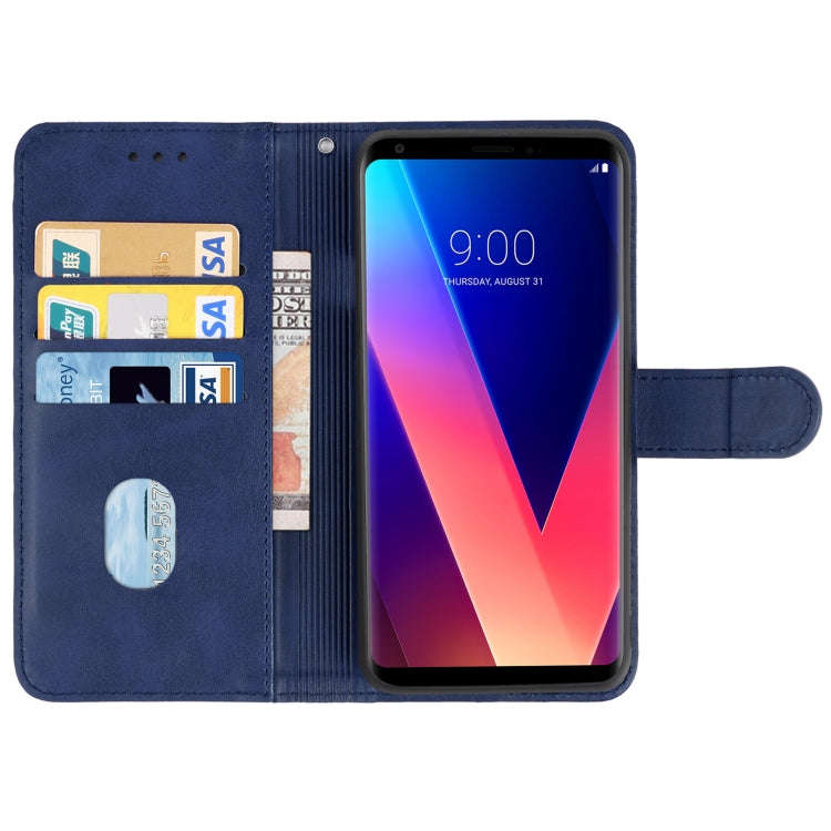 Leather Phone Case For LG V30+(Blue)