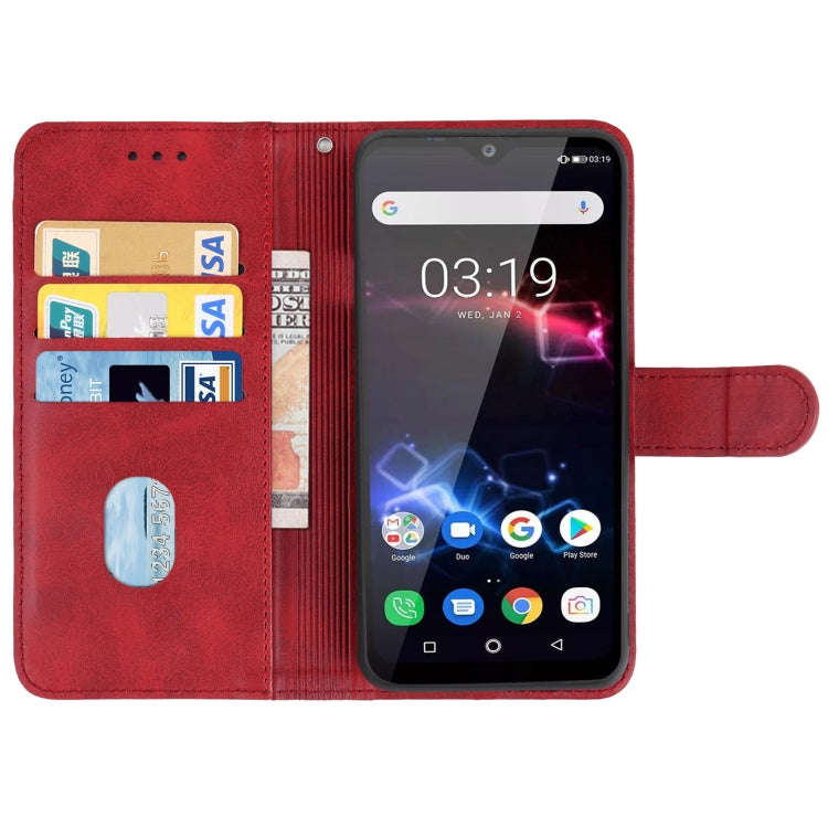 Leather Phone Case For Oukitel K12(Red)