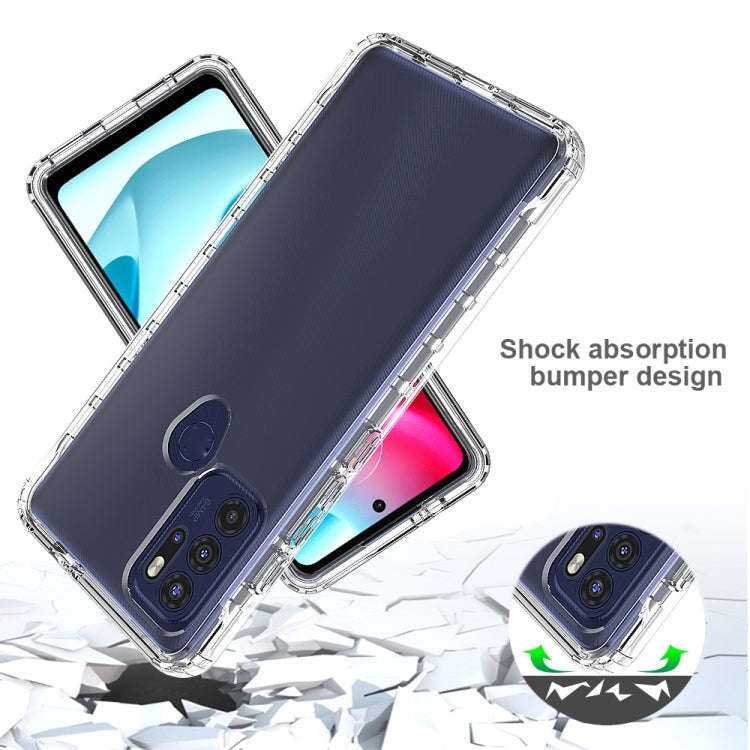 For Motorola Moto G60S High Transparency Two-color Gradual Change Phone Case(Transparent)