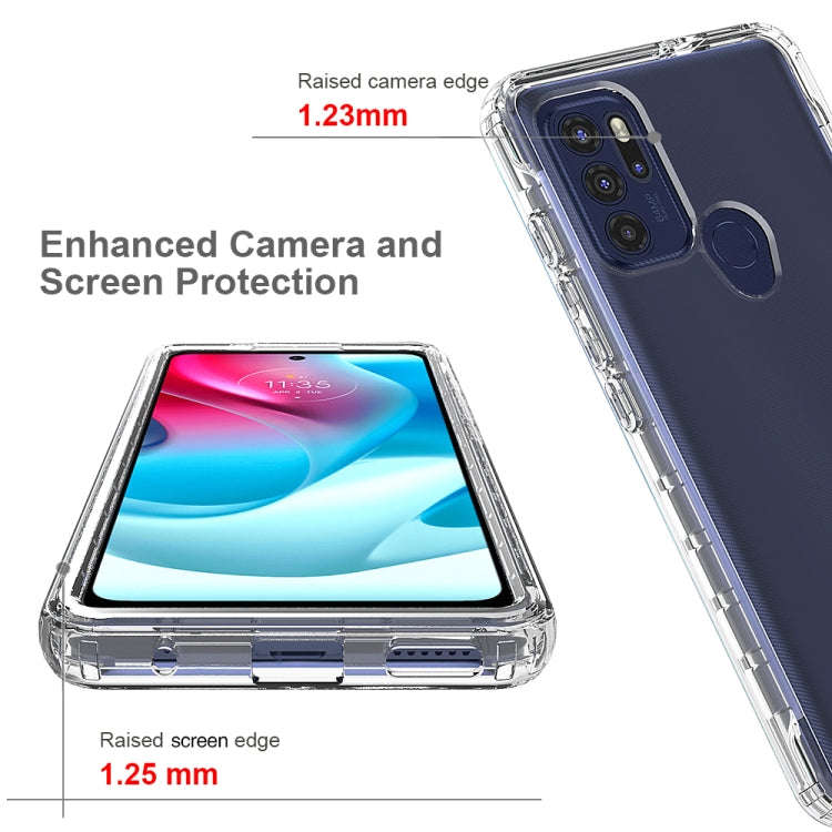 For Motorola Moto G60S High Transparency Two-color Gradual Change Phone Case(Transparent)